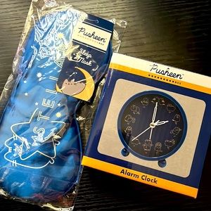 Pusheen sleep mask & Pusheen clock